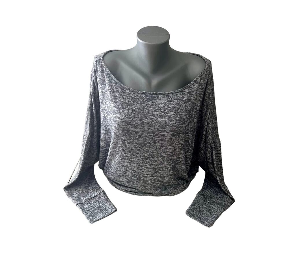 Women’s Gray Dolman Sweater Cabana By Crown & Ivy Size Small